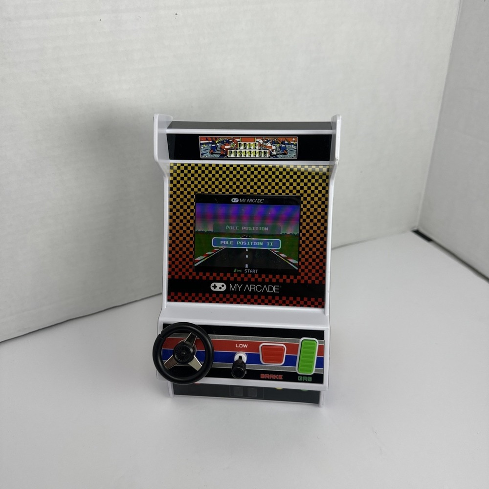 My Arcade Pole Position Racing Player Retro Mini Game Console 2 Games DGUNL-7022